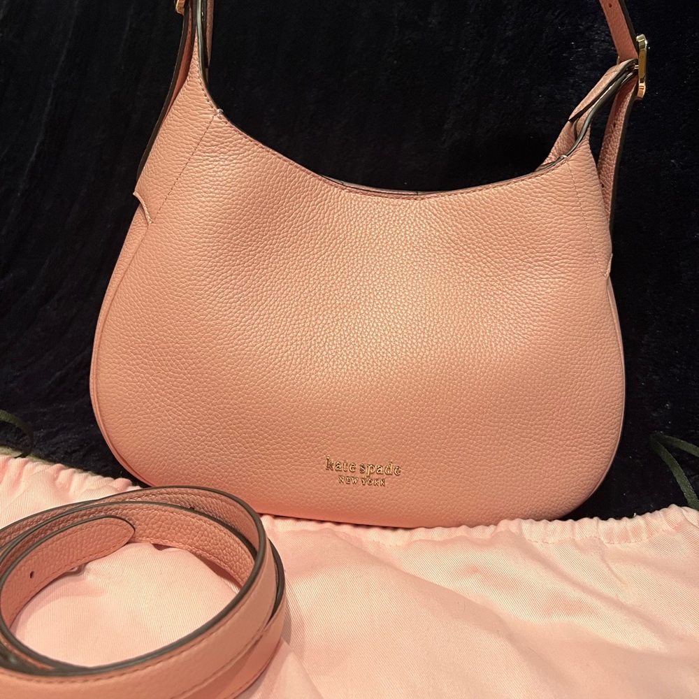 Kate spade pink penny hobo adjustable nwt